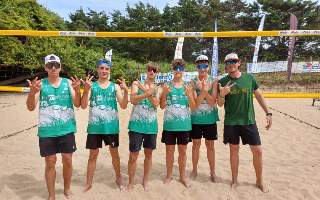 Les M15M qualifiés pour la finale de la Coupe de France de Beach volley !