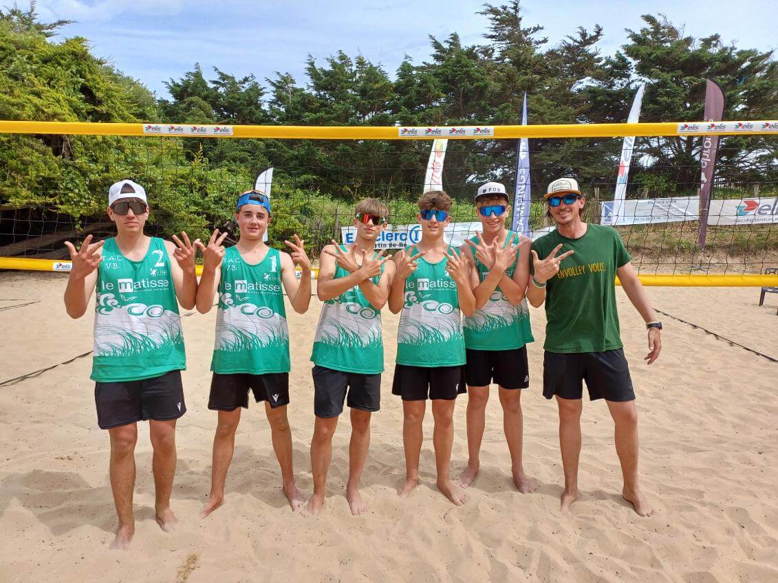 Les M15M qualifiés pour la finale de la Coupe de France de Beach volley !