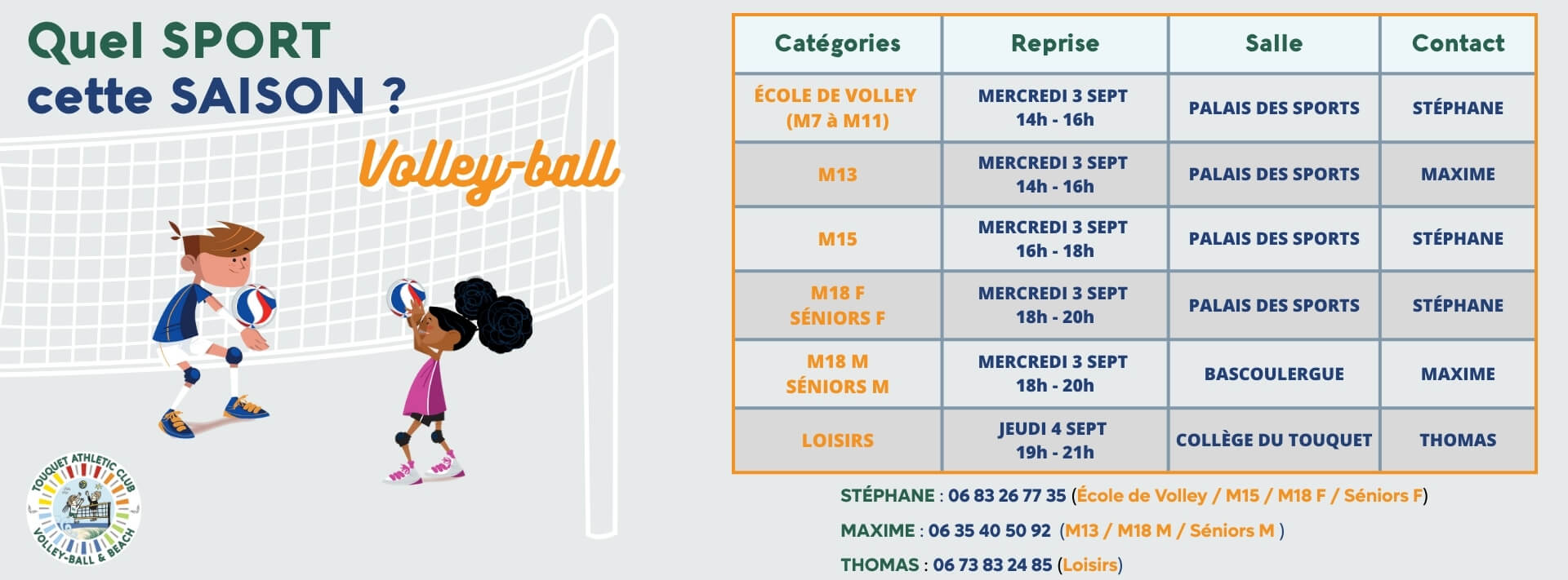 Story rentrée volley (Publication Facebook (Paysage))