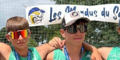 Première place pour les M18M en Beach Volley à Dunkerque